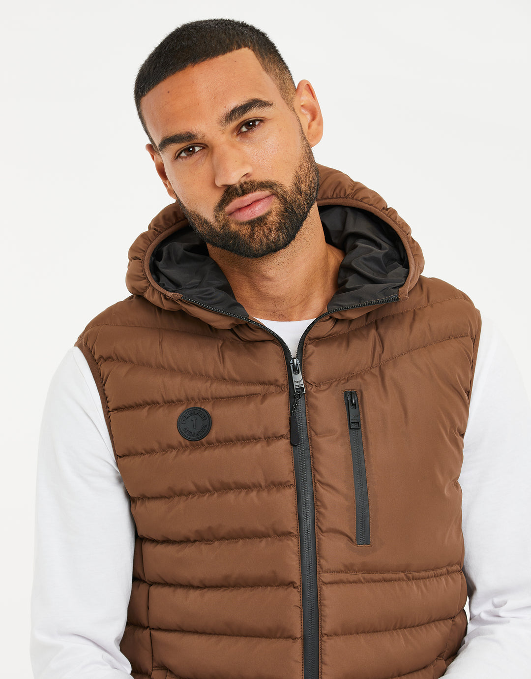 Chocolate BrownQuilted Gilet