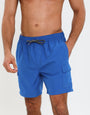 Cobalt BlueMid Length Cargo Swim Shorts