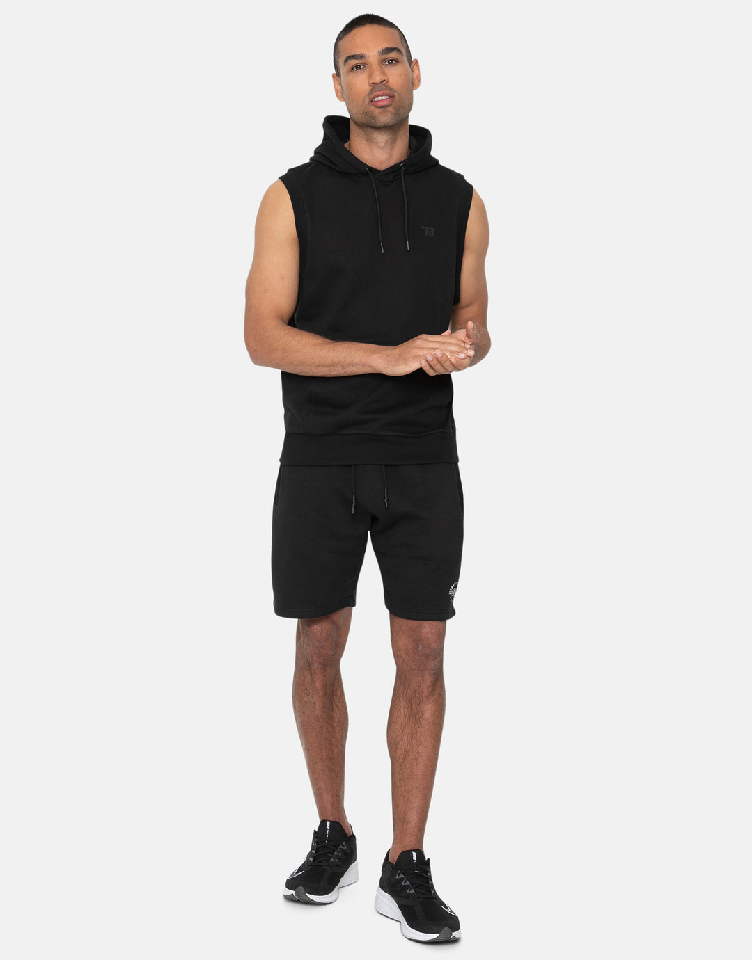 Coe Black Plain Fitness Gym Hoodie