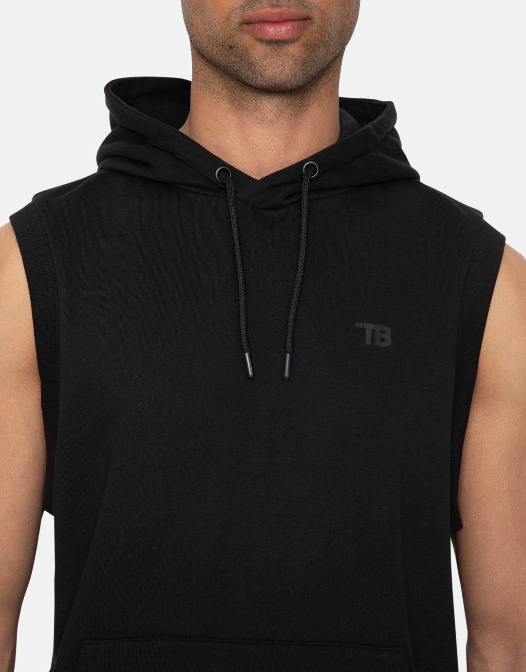 Coe Black Plain Fitness Gym Hoodie
