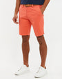 Coral Pink Belted Chino Shorts
