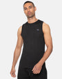 Daley Black Plain Fitness Gym Vest