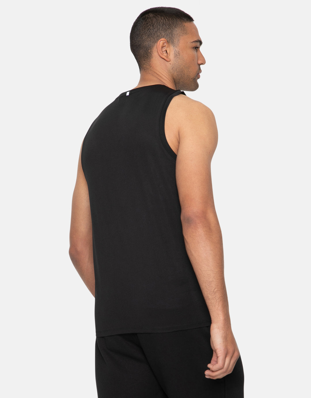 Daley Black Plain Fitness Gym Vest