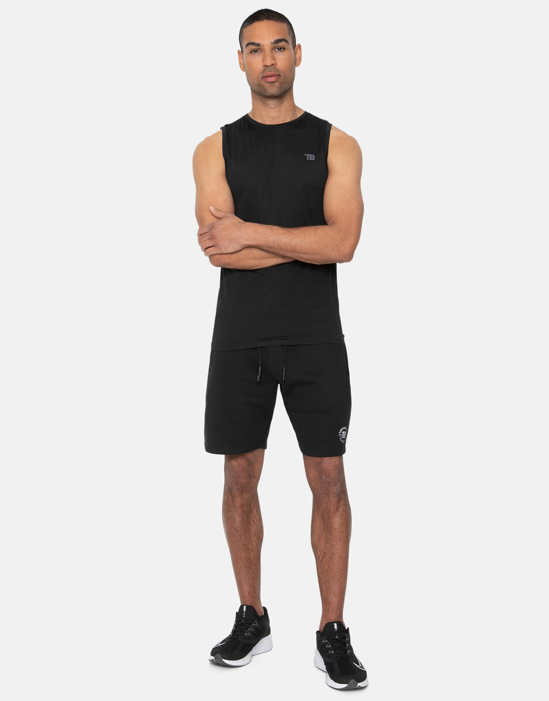 Daley Black Plain Fitness Gym Vest