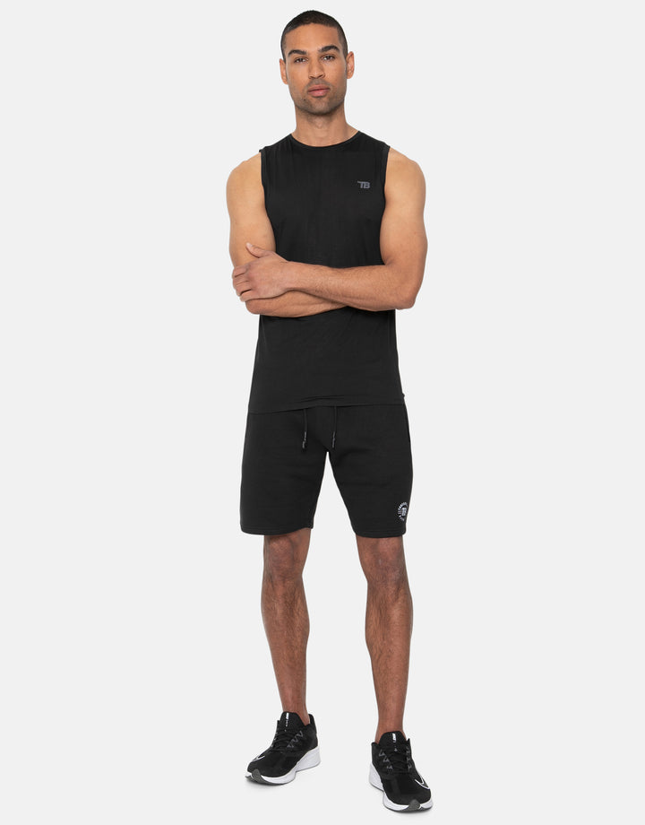 Daley Black Plain Fitness Gym Vest