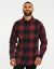 Dark Cherry Red Check Long Sleeve Shirt