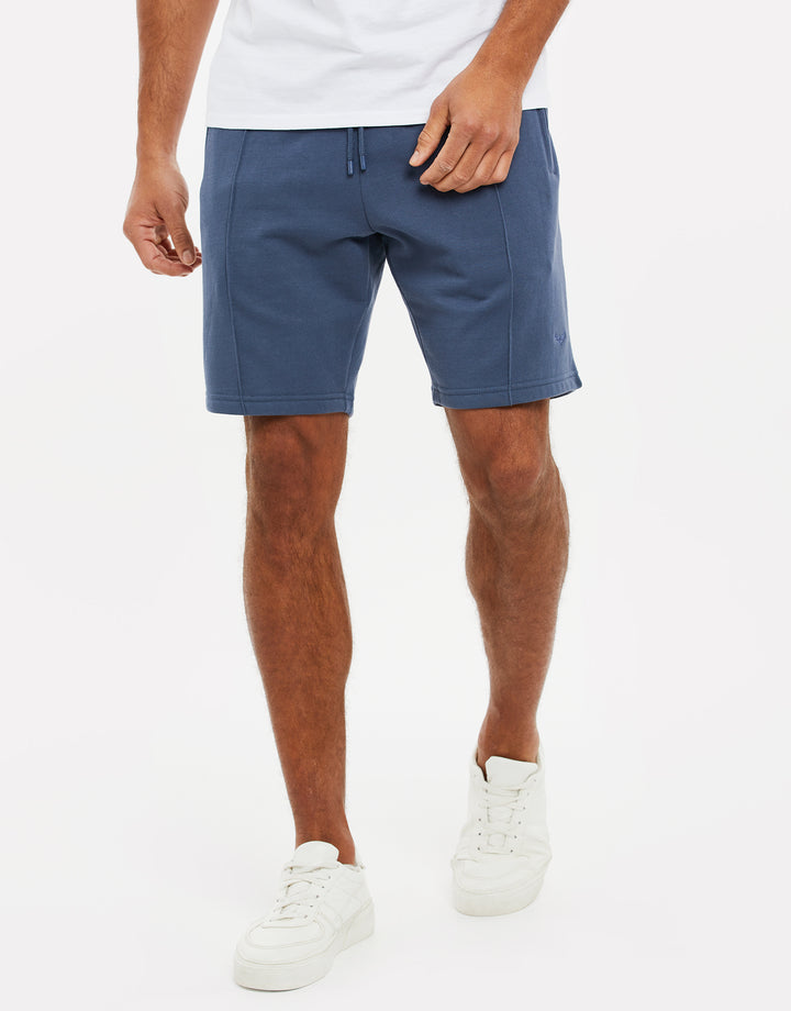 Demin Blue Fleece Sweat Shorts