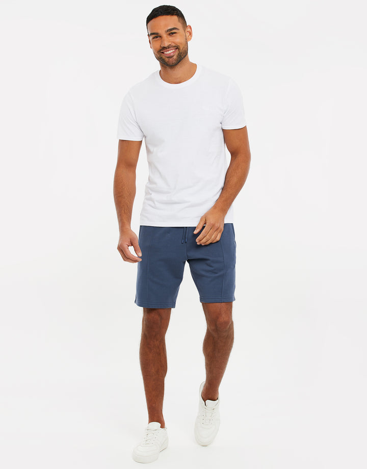 Demin Blue Fleece Sweat Shorts