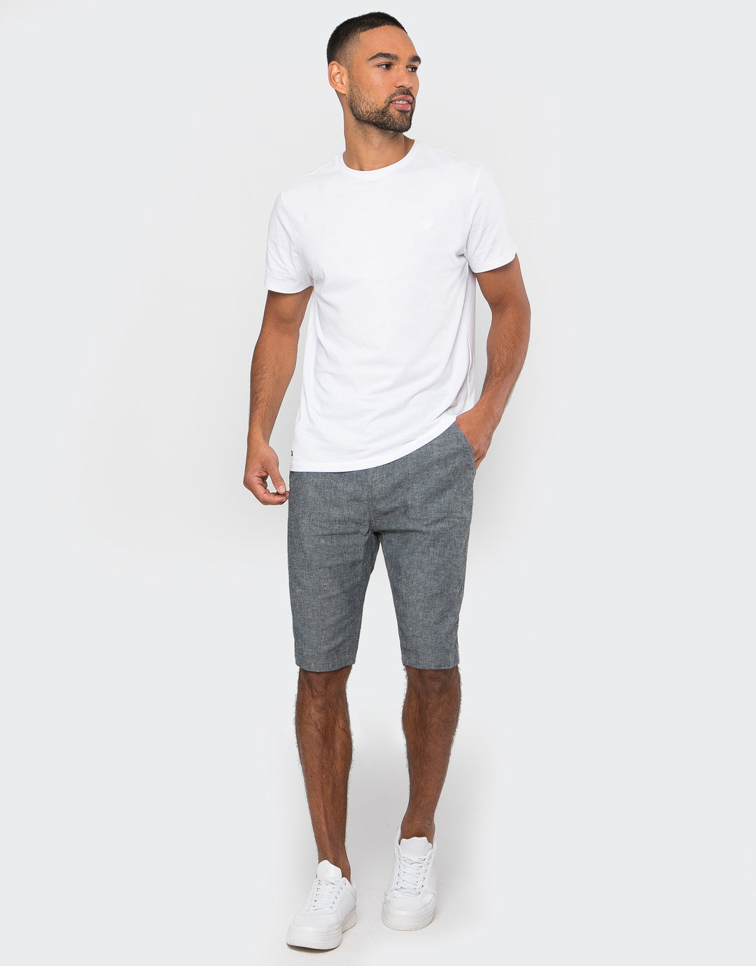 Denim Blue Chino Shorts