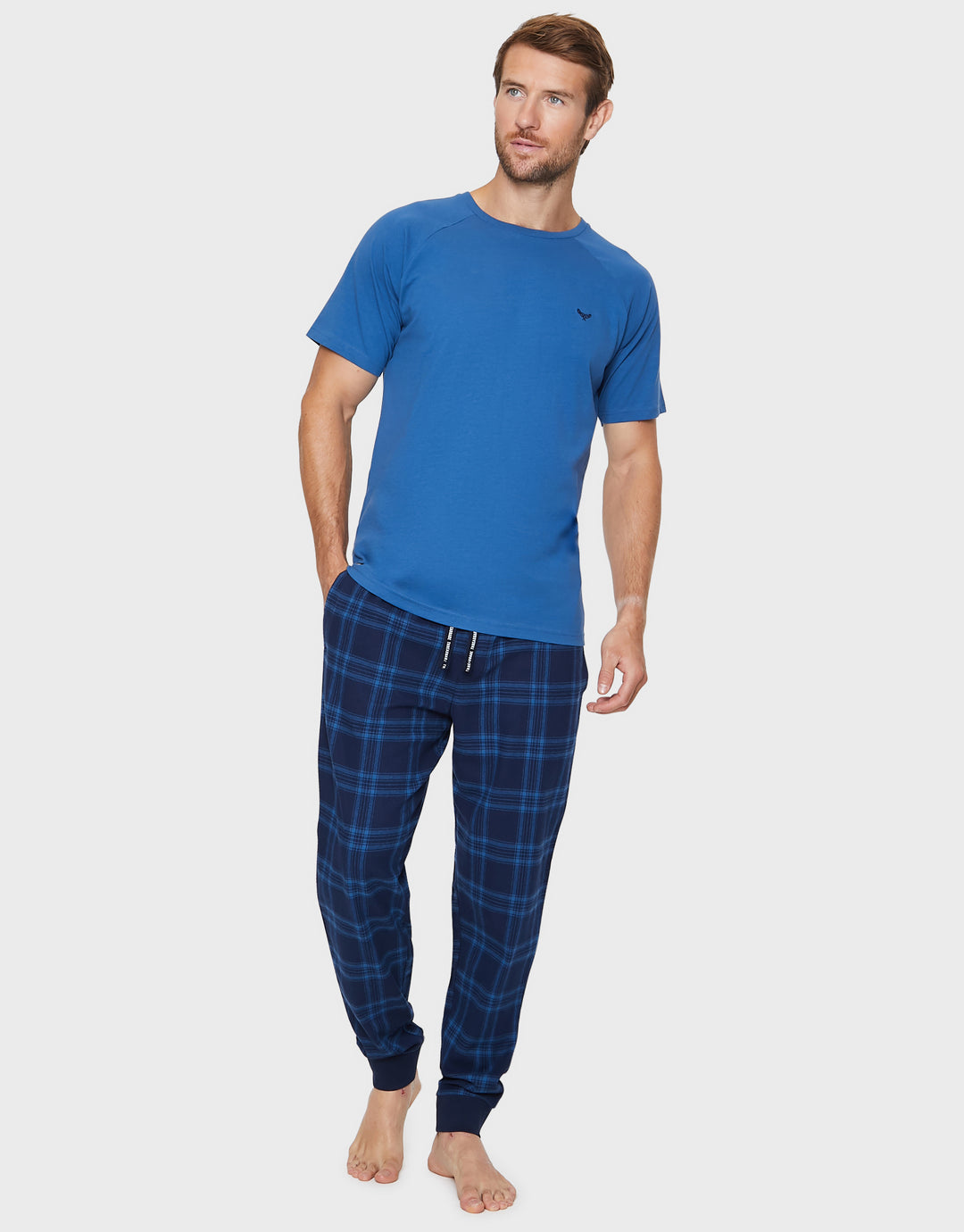Blue Cotton Pyjamas (2-Piece Set)