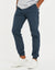 Denim Blue Cuffed Jogger Style Trousers