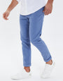 Denim Blue Stretch Chino Trousers