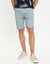 Duck Egg Blue Stretch Cotton Twill Chino Shorts