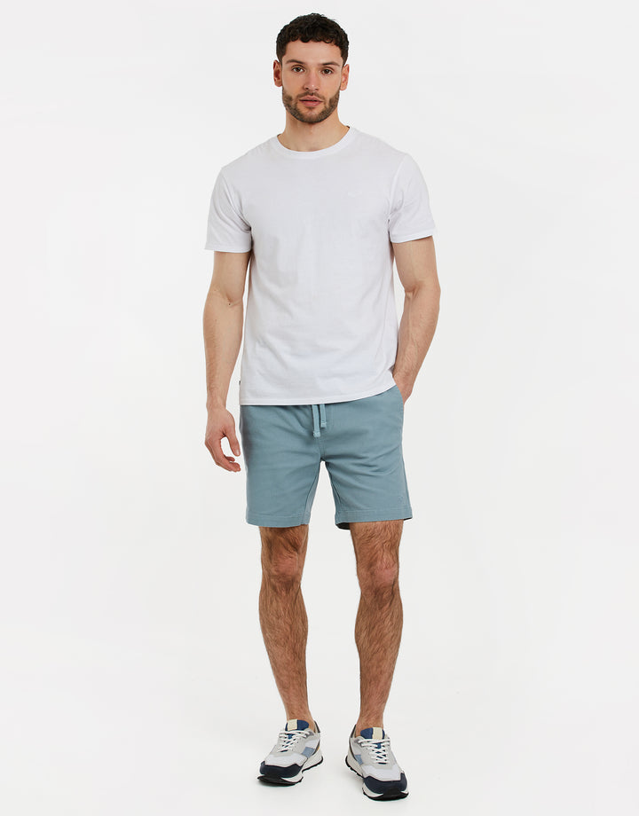Duck Egg Blue Jogger Style Chino Shorts