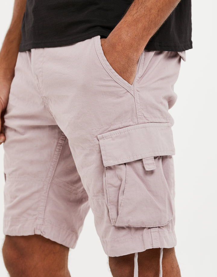 Dusky Pink Cargo Shorts