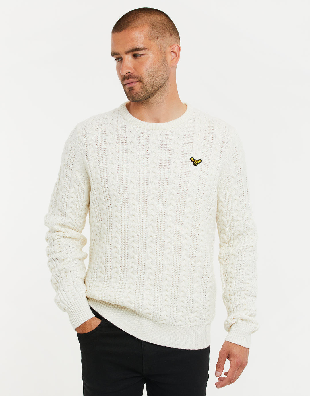 Ecru Cable Knit Jumper