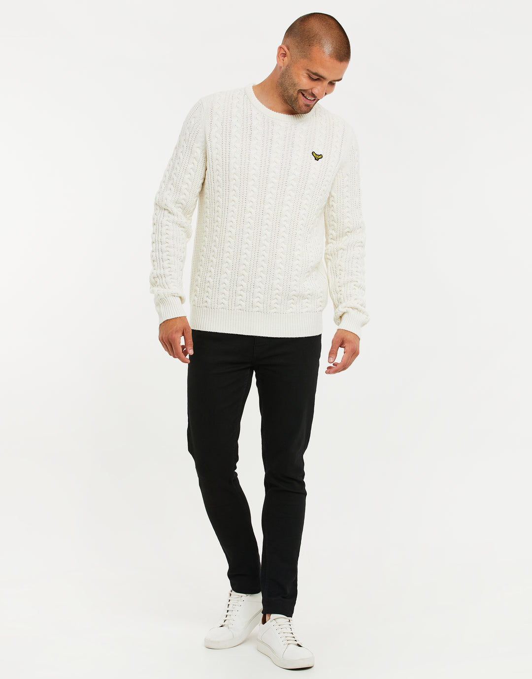 Ecru Cable Knit Jumper