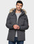 Charcoal Grey Parka Jacket