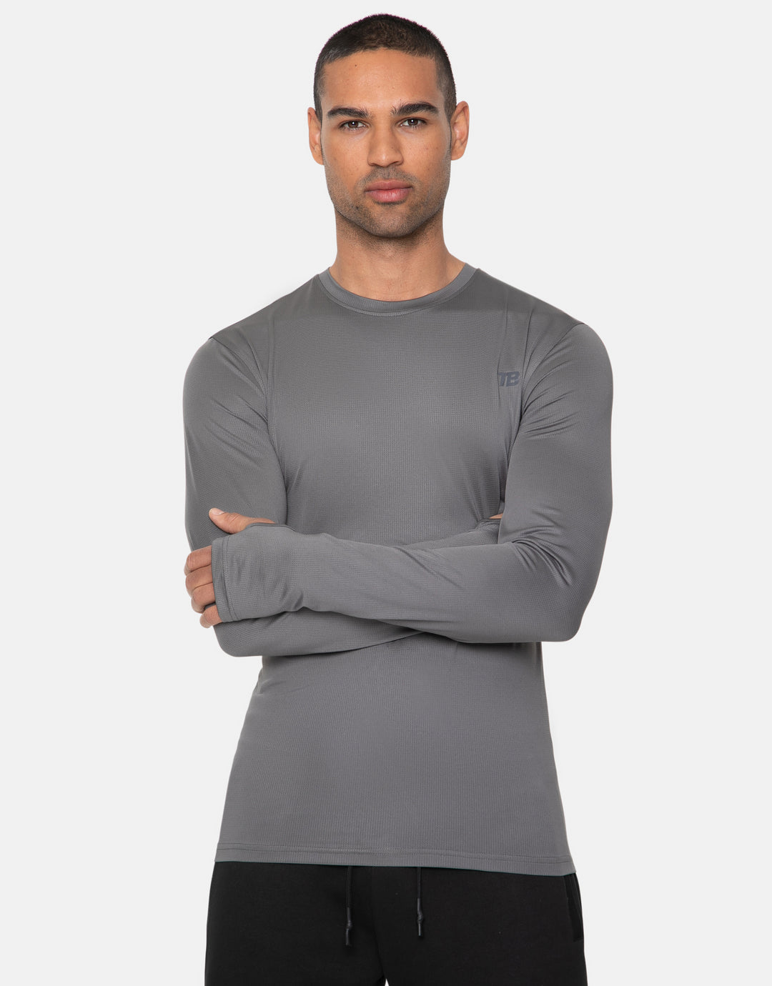 Freeman Charcoal Plain Fitness Gym T-Shirt