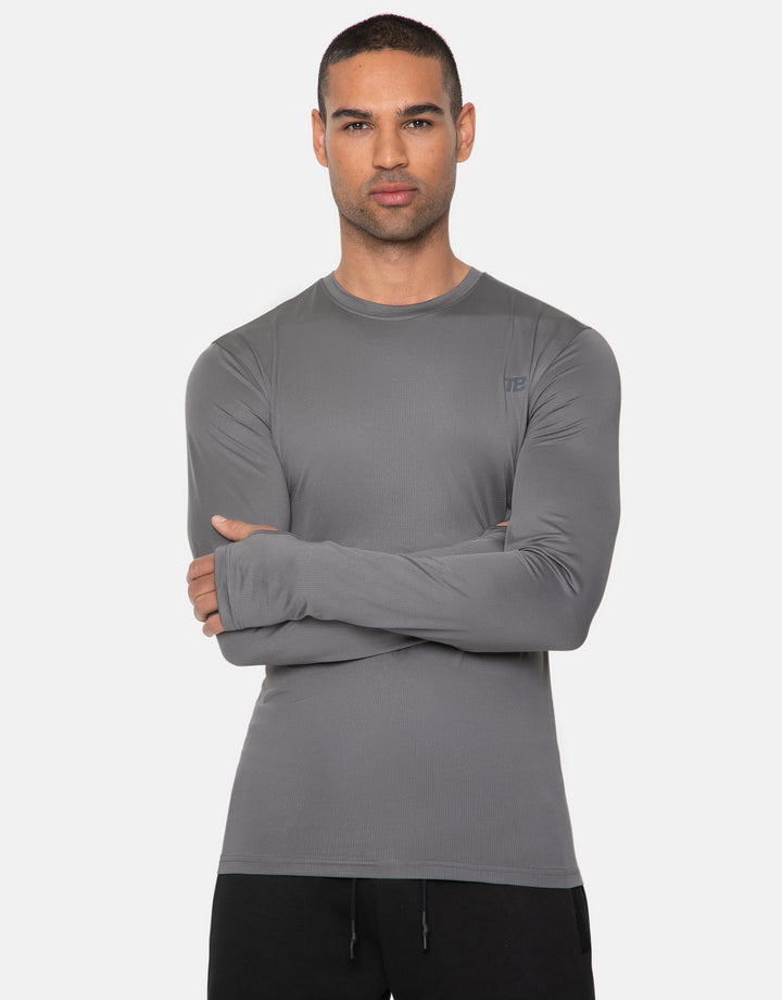 Freeman Charcoal Plain Fitness Gym T-Shirt