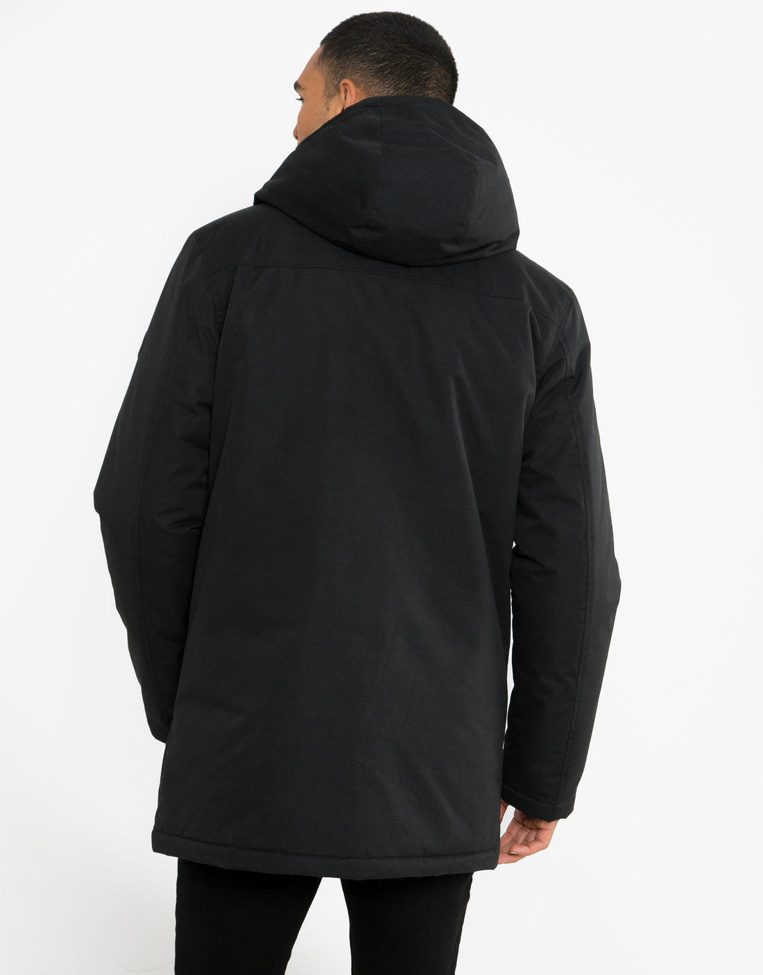 Mens Galbraith Black Plain Mock Layer Lightweight Jacket – Threadbare