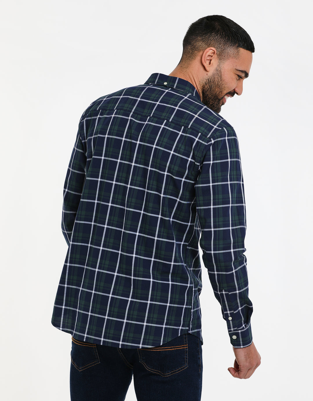 Green Sicily Check Long Sleeve Shirt