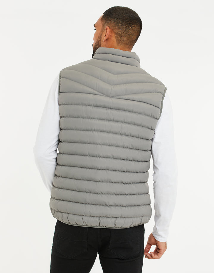 Grey Padded Gilet
