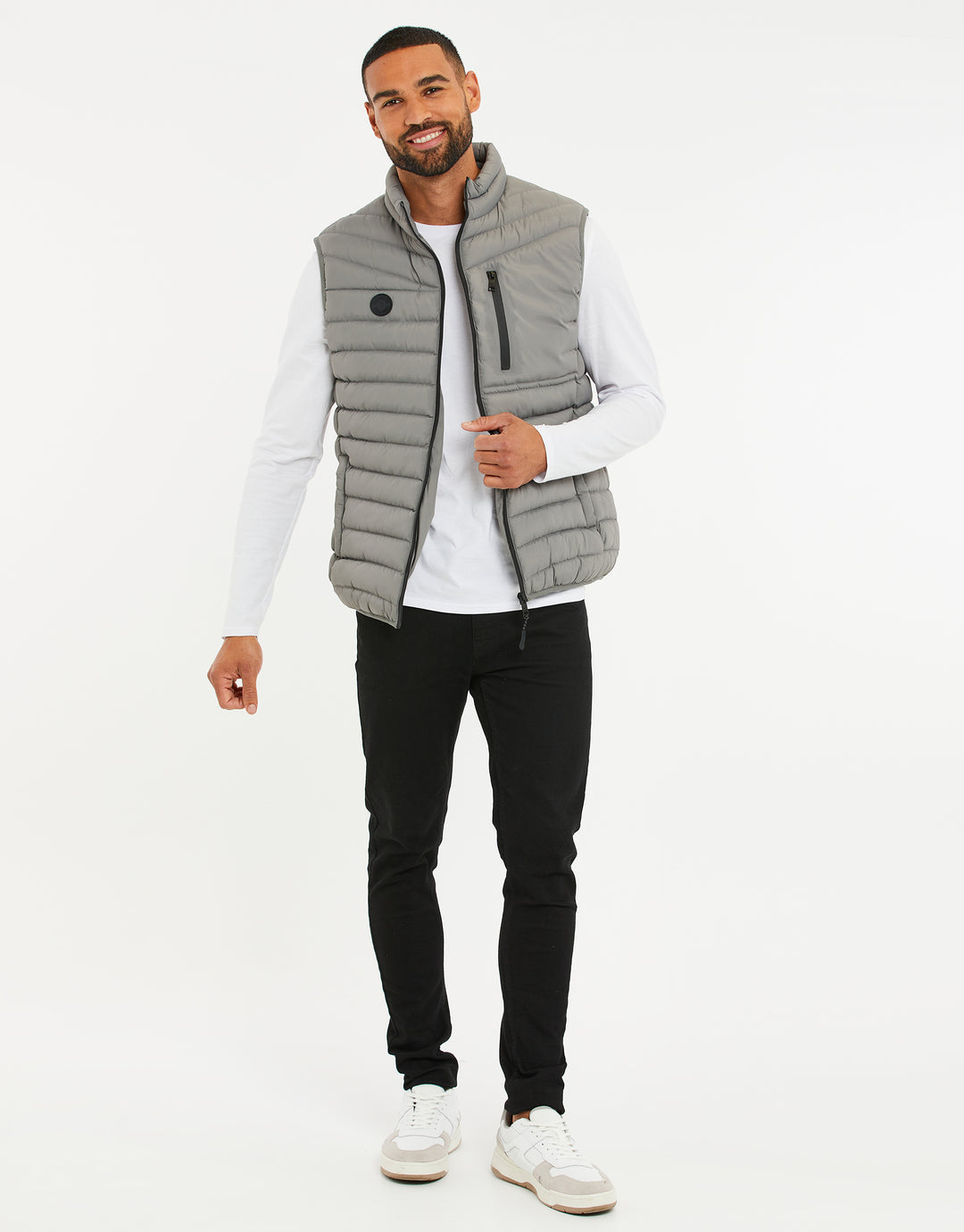 Grey Padded Gilet
