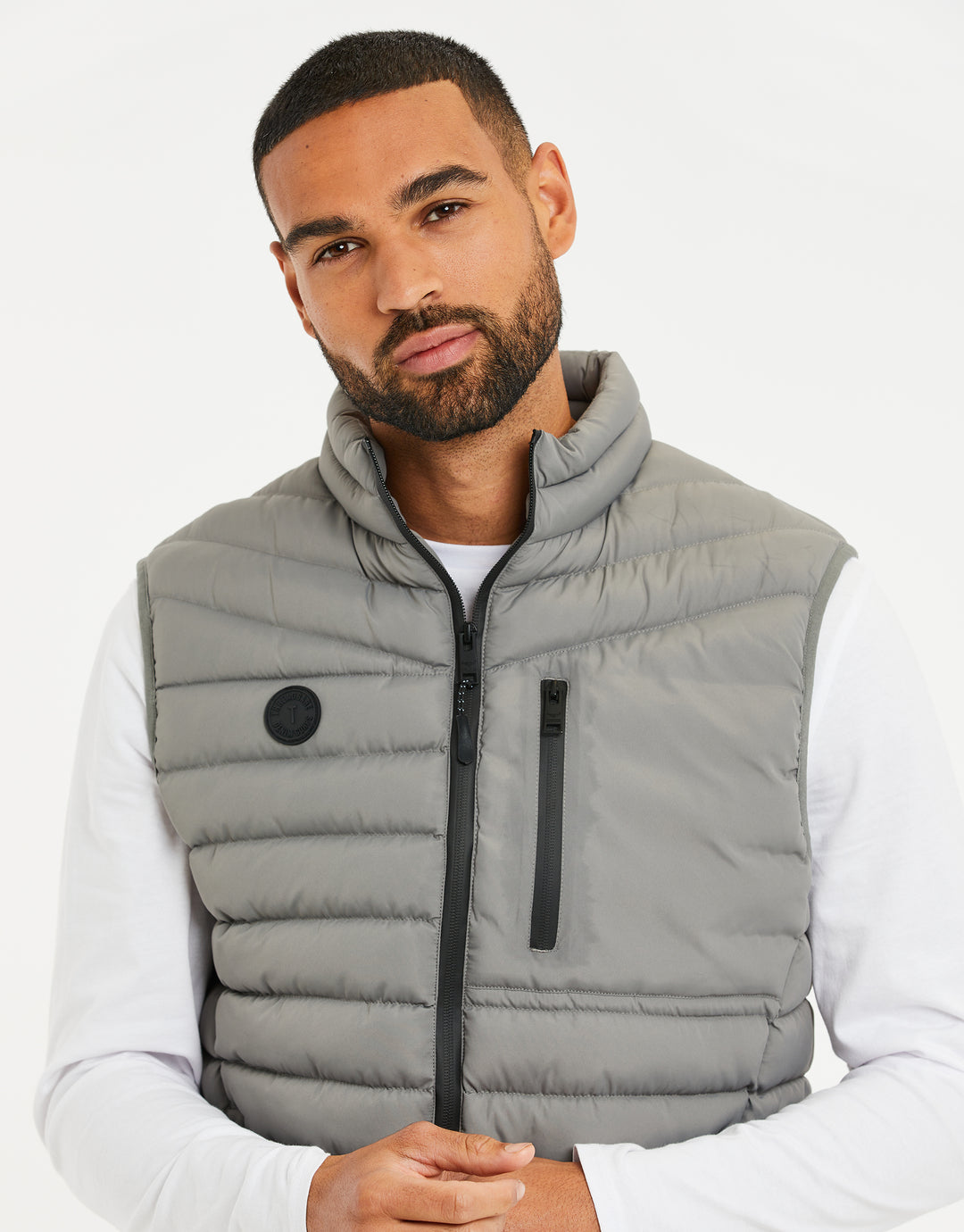 Grey Padded Gilet