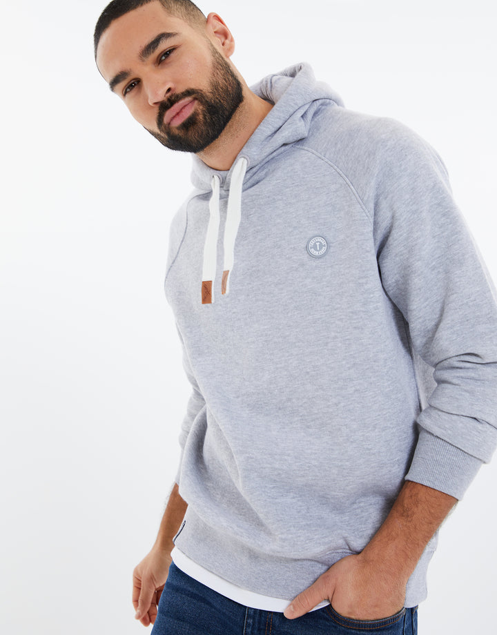 Grey Marl Casual Overhead Hoodie