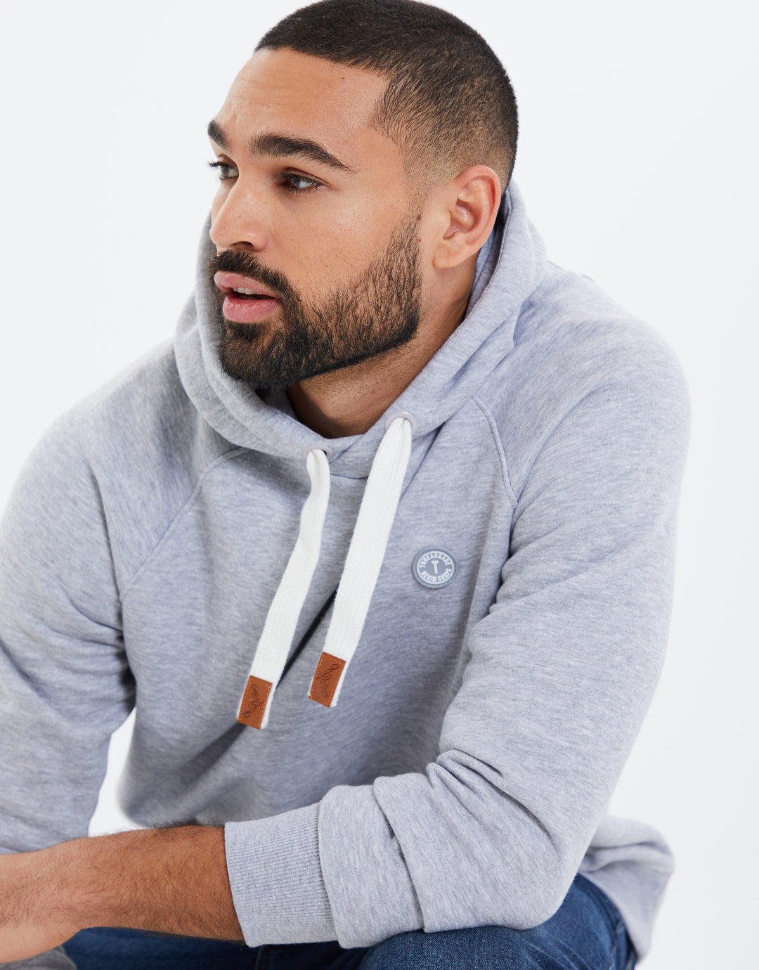 Grey Marl Casual Overhead Hoodie