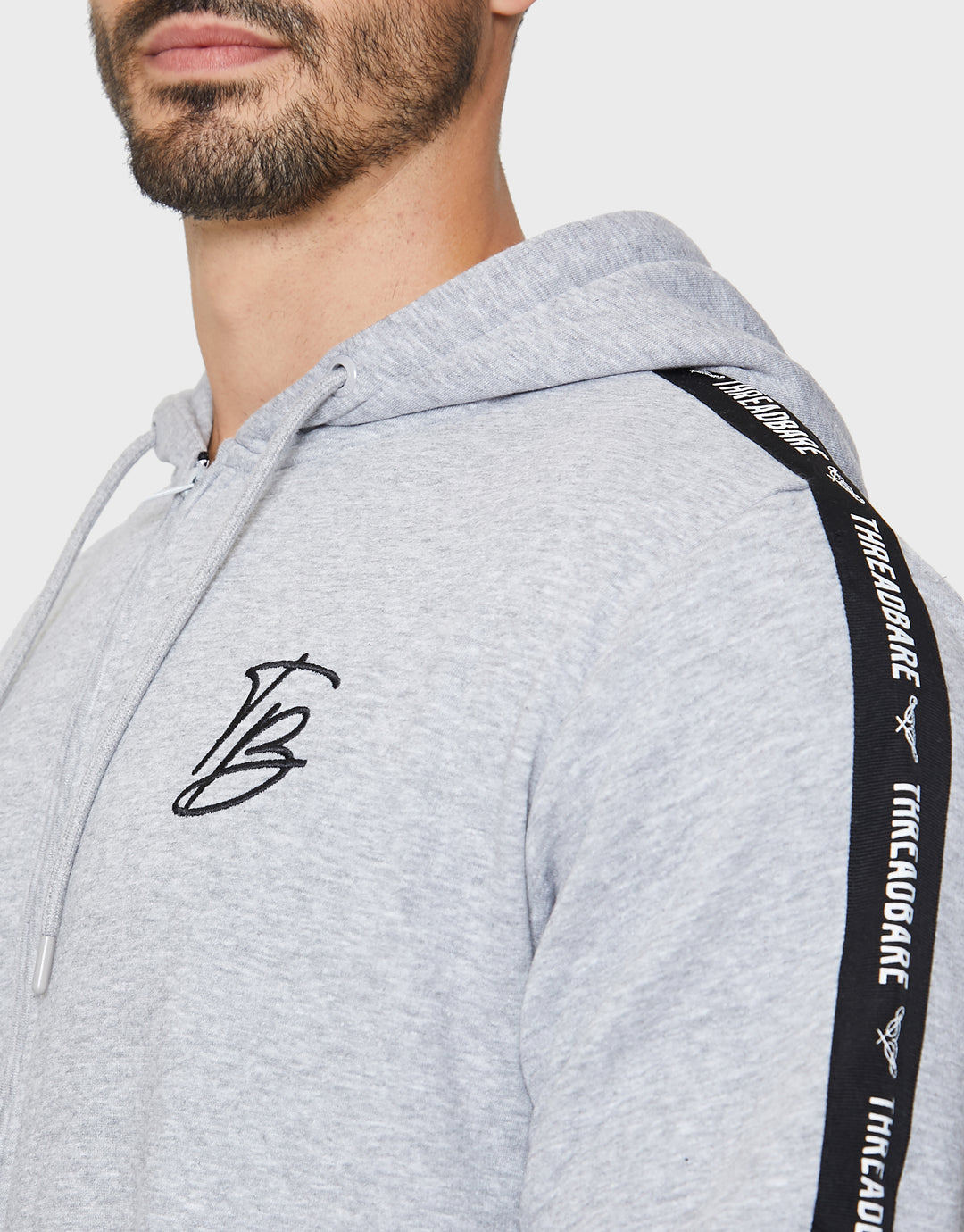 Grey Marl Hooded Onesie