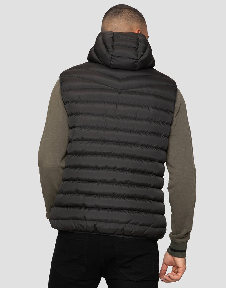Horsley Black Plain Padded Gilet