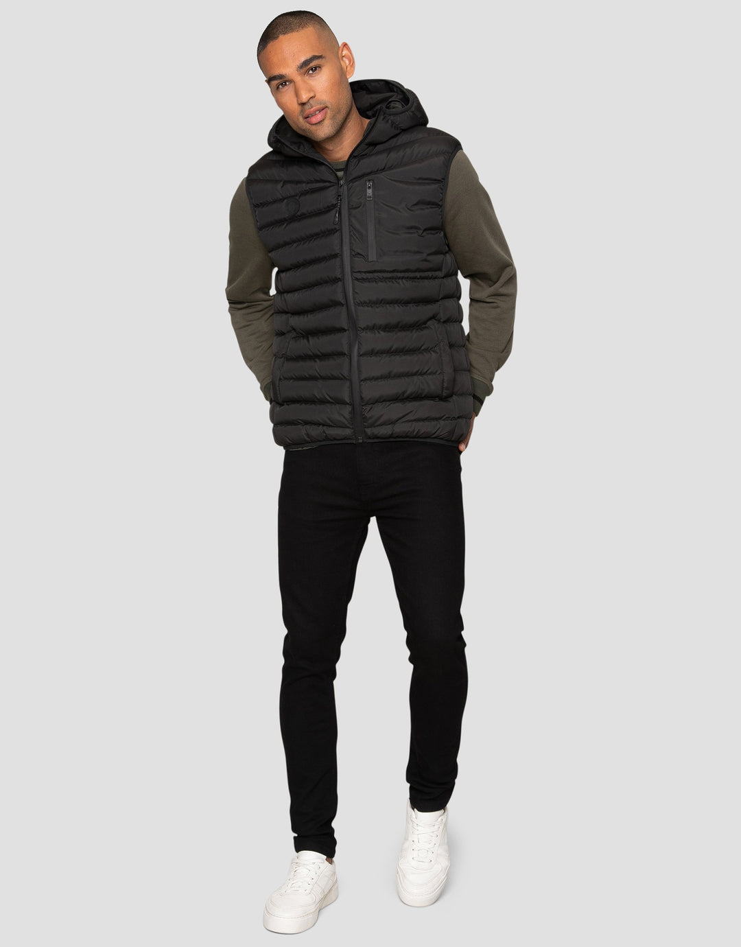 Horsley Black Plain Padded Gilet