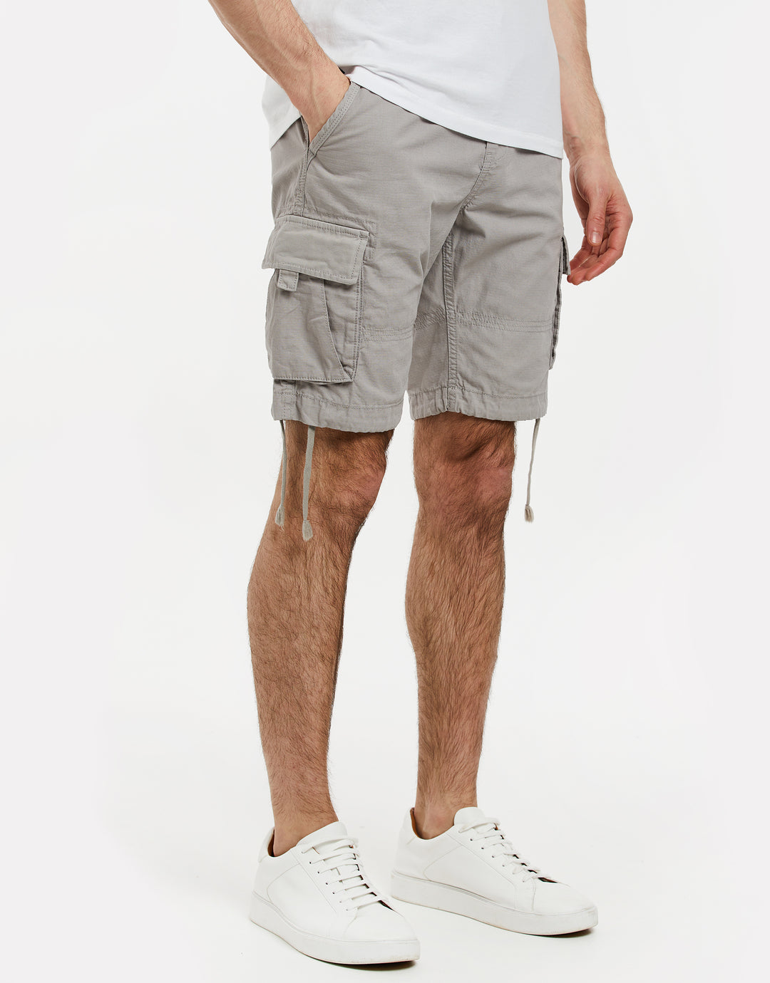 Ice Grey Cargo Shorts
