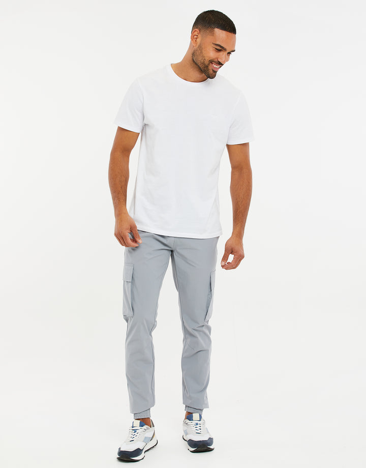 Ice Grey Cargo Trousers