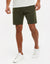 Khaki Green Fleece Sweat Shorts