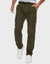 Khaki Green Belted Cargo Trousers