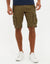 Khaki Green Cargo Shorts