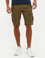 Khaki Green Cargo Shorts