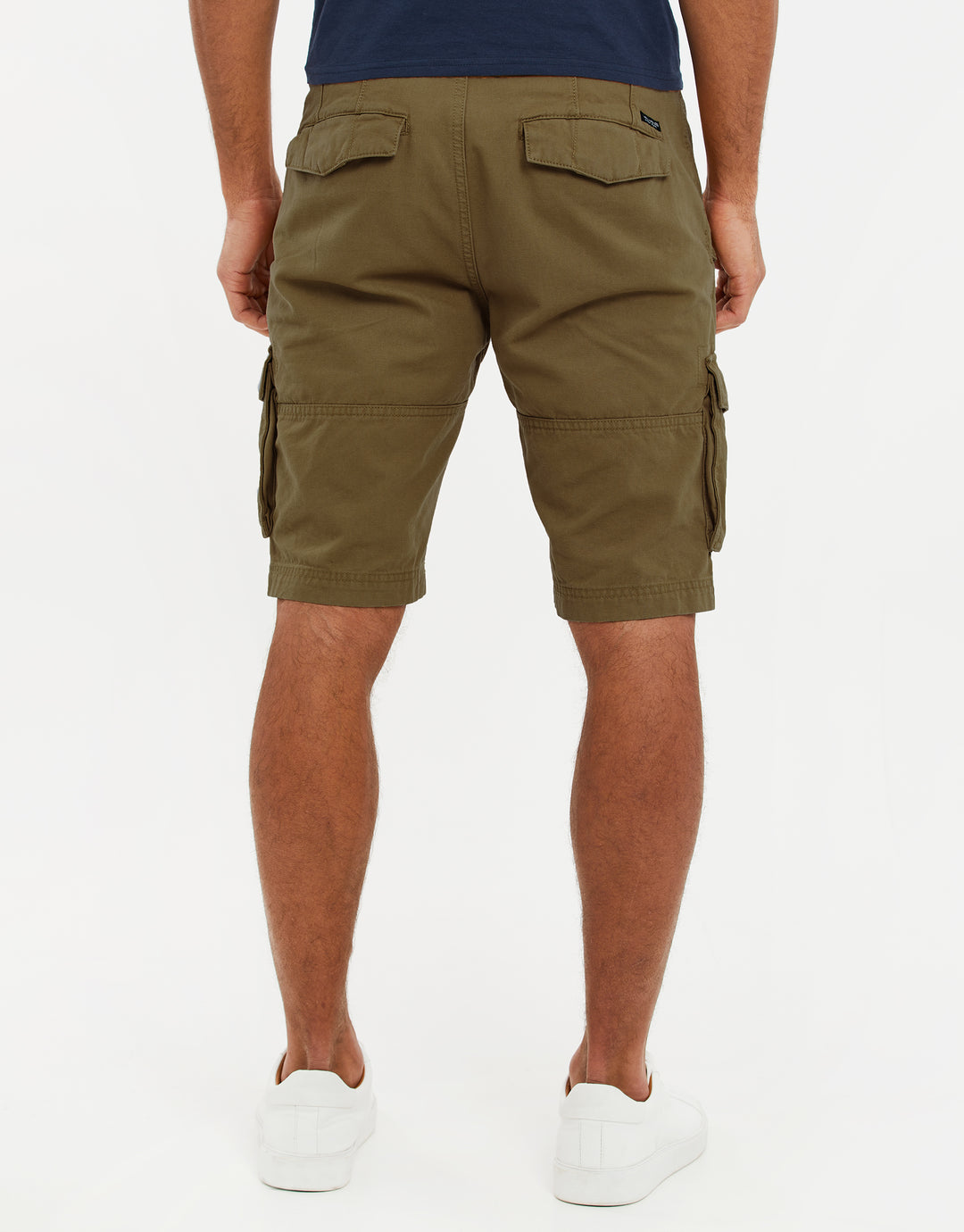 Khaki Green Cargo Shorts