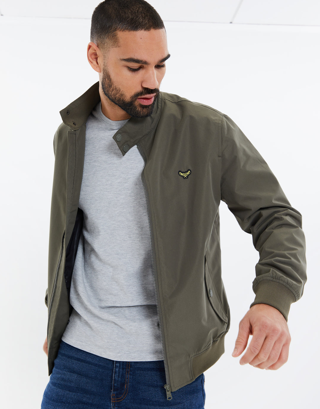 Khaki Green Harrington Jacket