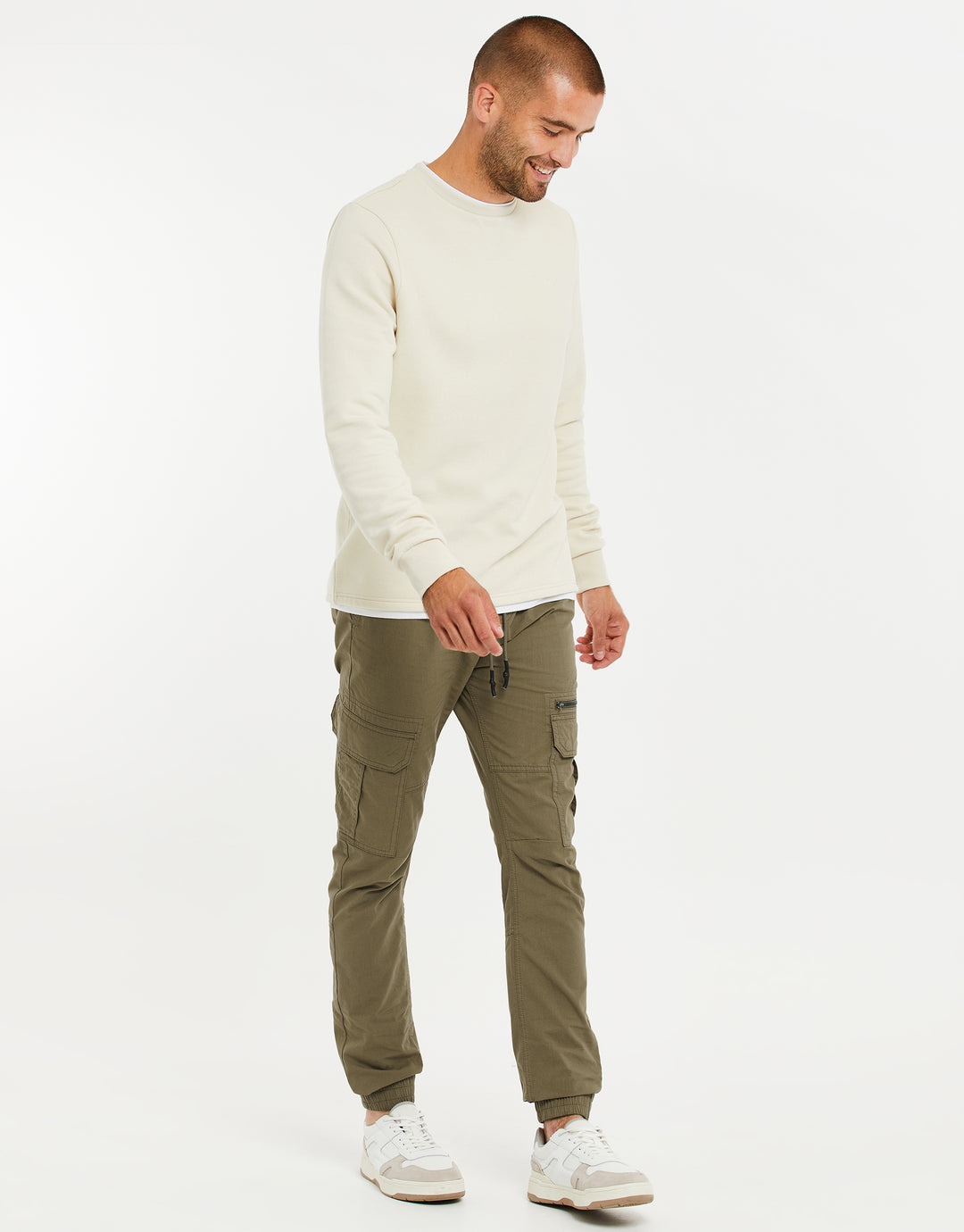 Khaki Green Cargo Trousers