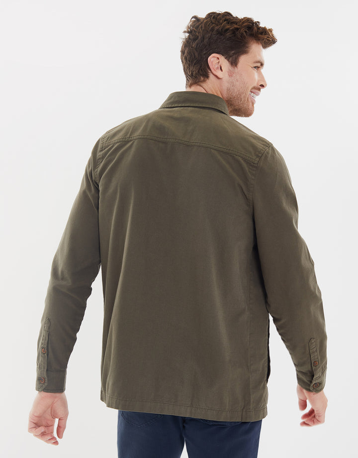 Khaki Green Long Sleeve Shirt