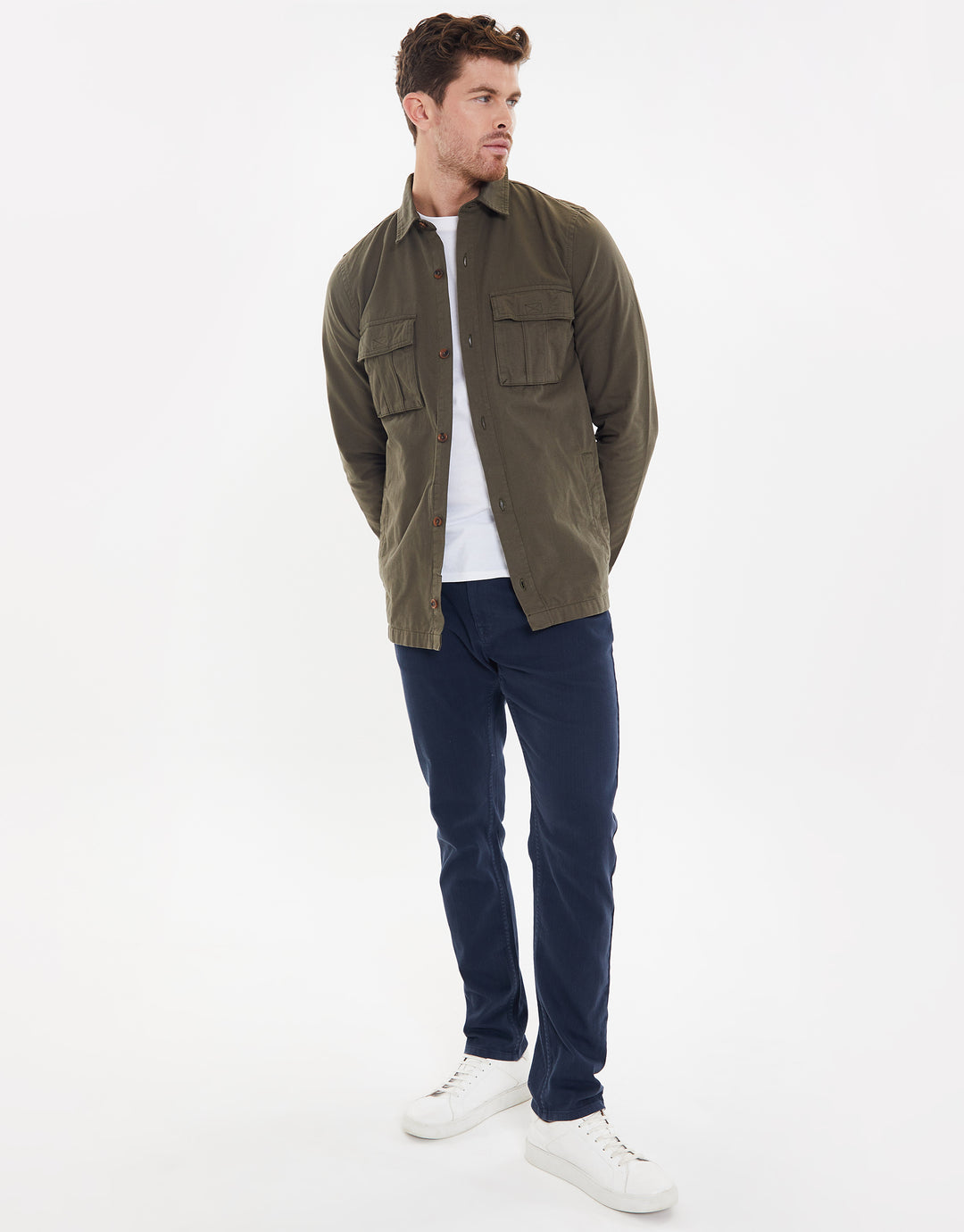 Khaki Green Long Sleeve Shirt