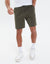 Khaki Green Fleece Shorts