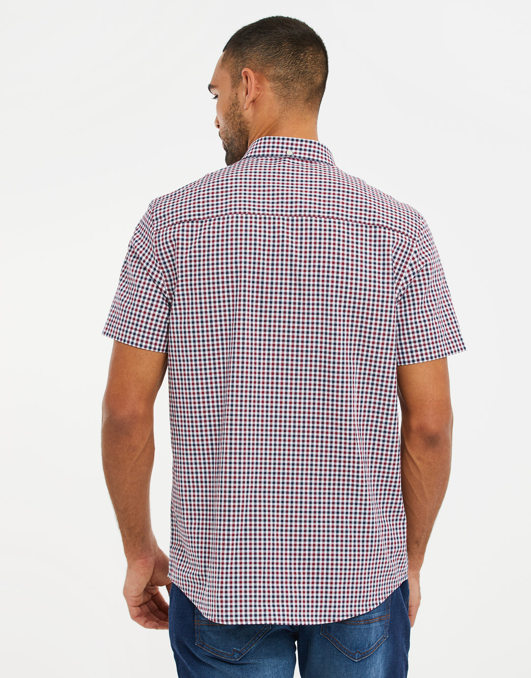 Red Check Short Sleeve Shirt