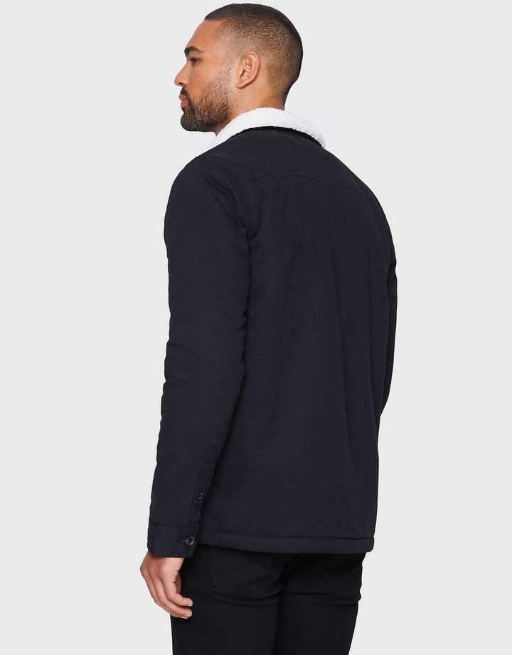 Leyland Black Plain Shacket
