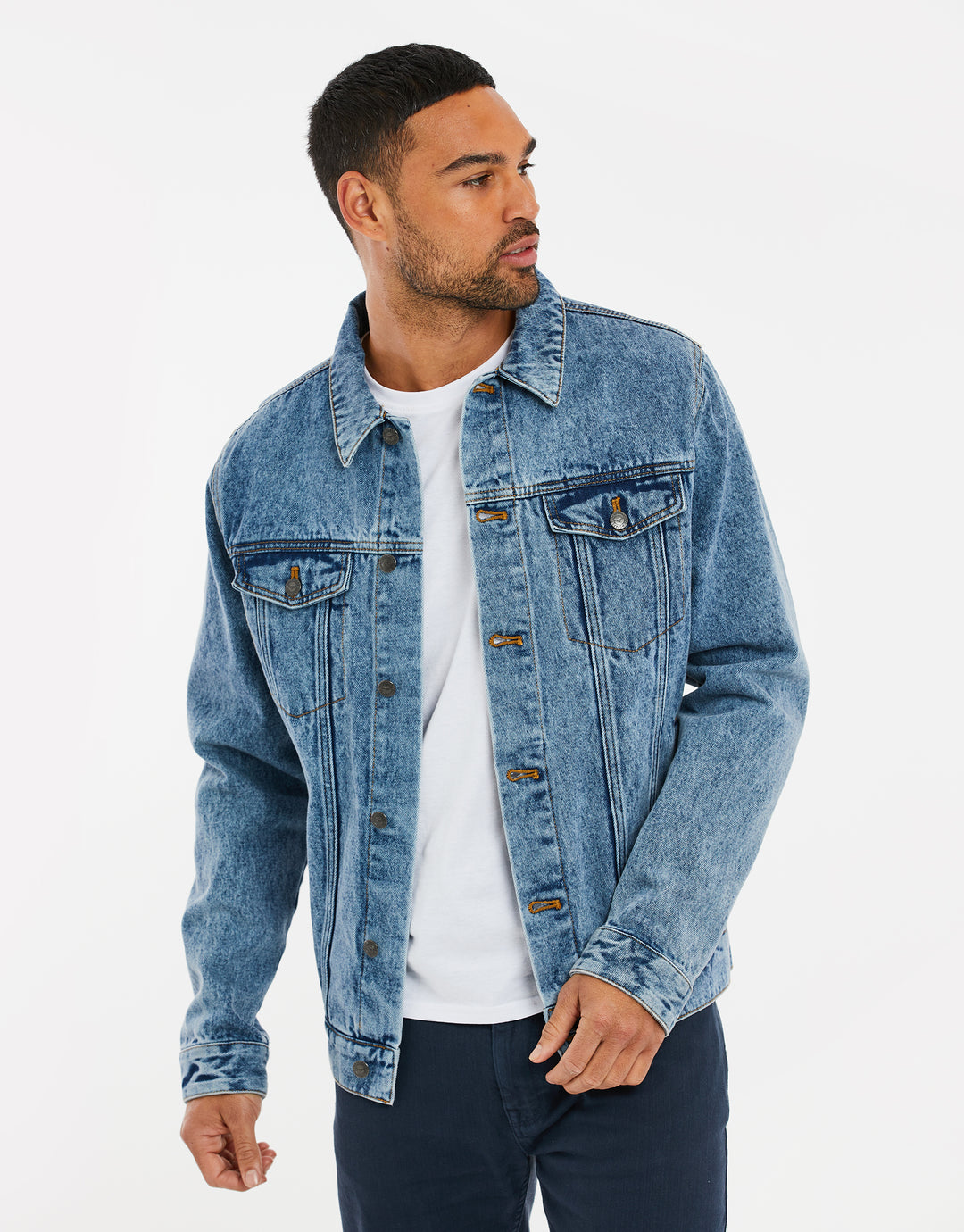 Light Wash Blue Denim Jacket