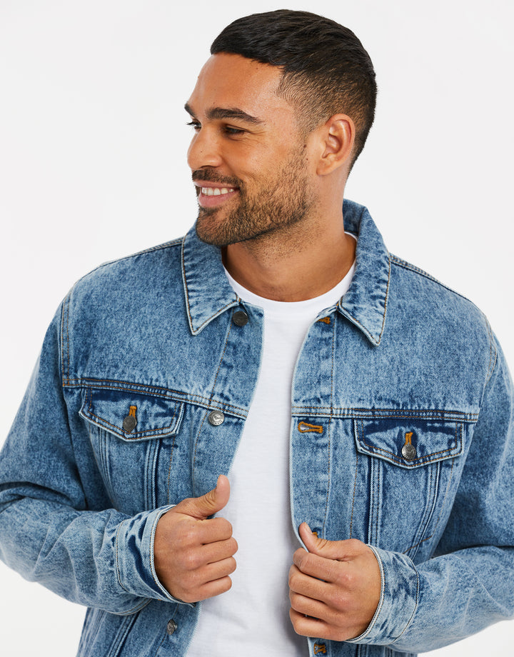 Light Wash Blue Denim Jacket